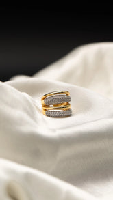 Glint Row Statement Ring